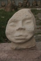 Originálna kamenná socha,Tvár- kamenná socha